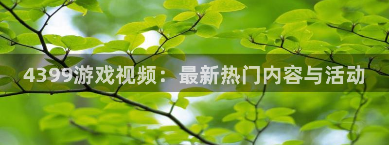 优贝娱乐游戏品牌一览表和游戏风格有关吗：4399游戏视频：最